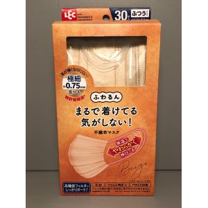 レック LEC レック ふわるん N マスク ふつうサイズ 30枚入 ベージュ C01037