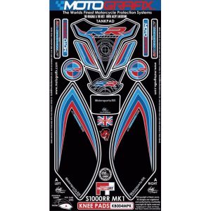 モトグラフィックス MOTOGRAFIX モトグラフィックス MT-KB004MPK ボディパッド KNEE S1000RR 09-11