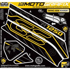 モトグラフィックス MOTOGRAFIX モトグラフィックス MT-BSA002KY Swingarm Protector R1250GS/R1250GS Adventure(20-22)
