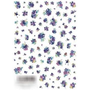 イングカワモト イングカワモト ツメキラ ネイルシール mi-mi プロデュース1 Bouquet Bleu マルチカラー 1枚 NN-MIM-103