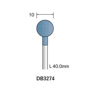 ミニター ミニモ Minimo ミニター ミニモ DB3274 研磨用ゴム砥石 WA ハード #320 φ10 10本