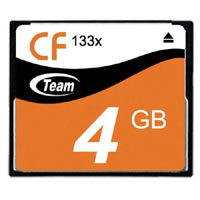 チーム Team チーム TG004G2NCFF コンパクトフラッシュ 4GB 133倍速 20MB/s CFカード Team