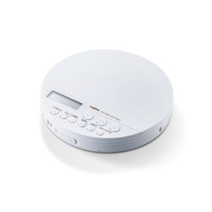 ELECOM エレコム エレコム LCP-PAPB02WH ポータブルCDプレーヤー リモコン付属 有線&Bluetooth対応 ホワイト