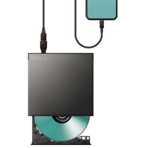 エレコム ELECOM エレコム LDR-SM8URBK スマホ用CD録音ドライブ 有線 Android対応 USB2.0 ブラック