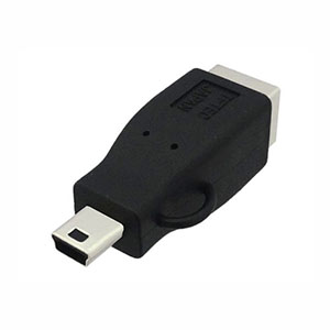 3Aカンパニー USB2.0 B(メス)-miniUSB(オス)変換プラグ USB変換アダプタ UAD-BMNB