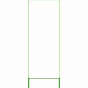 グリーンクロス グリーンクロス 1101010515 SL立看板 無地白板鉄板 25角鉄枠付 1400×550 メーカー直送 代引不可 北海道沖縄離島不可