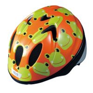 徳島双輪 TETE 徳島双輪 テテ スプラッシュハート XSサイズ 48～52cm カエル 子供用自転車ヘルメット