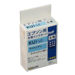 ルナライフ Luna Life ルナライフ エプソン用 互換インクカートリッジ KUI-LC ライトシアン LNEPKUI-LC