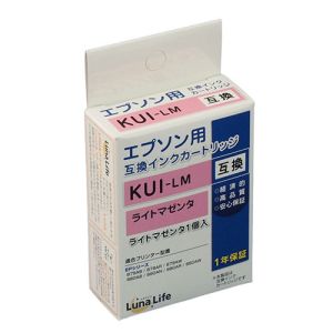 ルナライフ Luna Life ルナライフ エプソン用 互換インクカートリッジ KUI-LM ライトマゼンタ LNEPKUI-LM