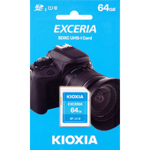 キオクシア Kioxia 海外パッケージ キオクシア SDXC 64GB LNEX1L064GG4 EXCERIA UHS-I Class10 SDカード