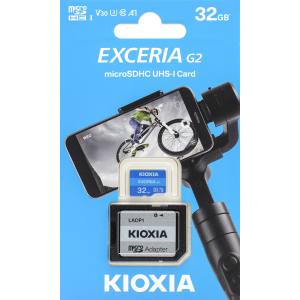 キオクシア Kioxia 海外パッケージ キオクシア マイクロSD 32GB LMEX2L032GG2 EXCERIA G2 CLASS10 UHS-I U3 V30 microsdカード アダプタ付