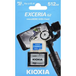 キオクシア Kioxia 海外パッケージ キオクシア マイクロSD 512GB LMEX2L512GG2 EXCERIA G2 CLASS10 UHS-I U3 V30 microsd アダプタ付
