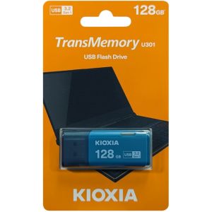 キオクシア Kioxia 海外パッケージ キオクシア USBメモリ 128GB LU301L128GG4 ライトブルー USB3.2 Gen1対応