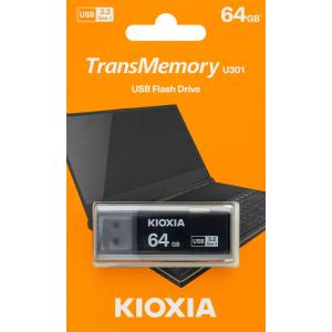 キオクシア Kioxia 海外パッケージ キオクシア USBメモリ 64GB LU301K064GG4 USB3.2 Gen1対応