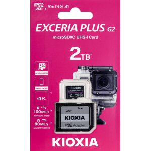 キオクシア Kioxia 海外パッケージ キオクシア LMPL2M002TG2 EXCERIA PLUS 2TB microSDXC Class10 UHS-I U3 A1 V30 アダプタ無し