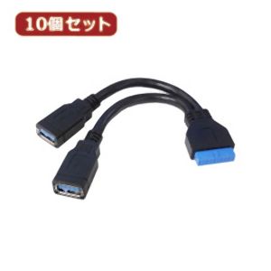 変換名人 変換名人 MB-USB3/CAX10 M B アクセサリー USB3.0 ピンヘッダケーブル