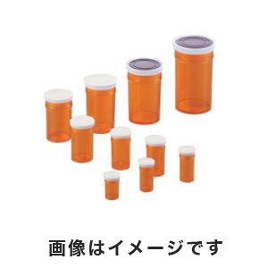 上園容器 スチロール棒瓶(標本瓶) 15mL 茶 1-9730-02 S-15