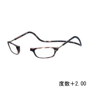 オーケー光学 OHKEI オーケー光学 クリック リーダー ブラウン 度数+2.00 老眼鏡 CliC Readers