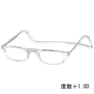 オーケー光学 OHKEI オーケー光学 クリック リーダー クリアー 度数+1.00 老眼鏡 CliC Readers