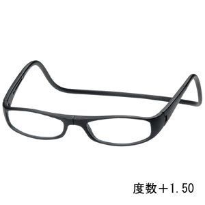 オーケー光学 OHKEI オーケー光学 クリック ユーロ マットブラック 度数+1.50 老眼鏡 CliC Euro