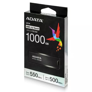 エイデータ ADATA ADATA UE720-1000G-CBK/RD 外付けSSD USB3.2 Gen2対応 1TB