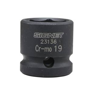 シグネット SIGNET シグネット 23136 1/2DR インパクト用ショートソケット 19MM SIGNET