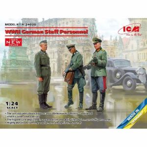 ハセガワ ハセガワ 24020 ICM 1/24 WWII ドイツ将校 & スタッフ