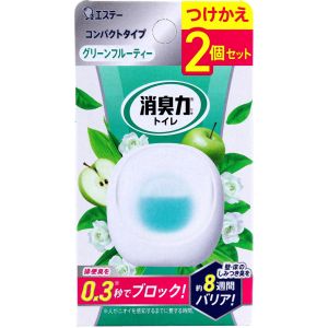 エステー エステー 消臭力 コンパクト トイレ用 つけかえ グリーンフルーティーの香り 6mL×2個セット