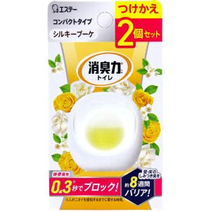 エステー エステー 消臭力 コンパクト トイレ用 つけかえ シルキーブーケの香り 6mL×2個セット