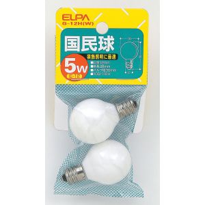 朝日電器 エルパ ELPA エルパ G-12H W 国民球白 ELPA 朝日電器