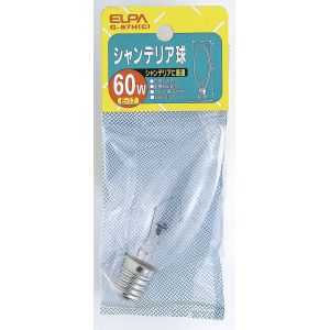 朝日電器 エルパ ELPA エルパ G-67H C シャンデリアE17 ELPA 朝日電器