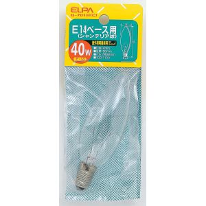 朝日電器 エルパ ELPA エルパ G-701H C シャンデリア40W ELPA 朝日電器