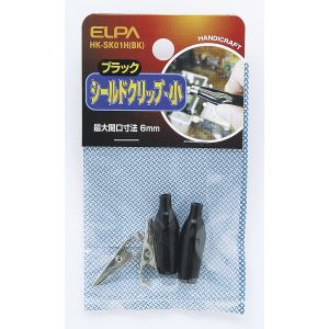 朝日電器 エルパ ELPA エルパ HK-SK01H BK シールドクリップS黒 ELPA 朝日電器