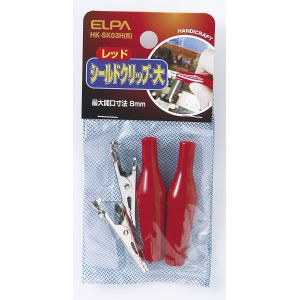 朝日電器 エルパ ELPA エルパ HK-SK03H R シールドクリップ L 赤 ELPA 朝日電器