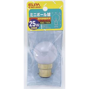 朝日電器 エルパ ELPA エルパ G-8013H F ミニボール 25W ELPA 朝日電器