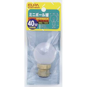 朝日電器 エルパ ELPA エルパ G-8014H F ミニボール 40W ELPA 朝日電器