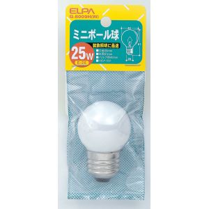 朝日電器 エルパ ELPA エルパ G-8009H W ミニボール ELPA 朝日電器