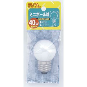 朝日電器 エルパ ELPA エルパ G-8012H W ミニボール ELPA 朝日電器