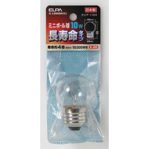 朝日電器 エルパ ELPA エルパ G-L8006H C ミニボール球 G4010WE26C ロング ELPA 朝日電器