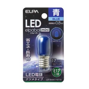 朝日電器 エルパ ELPA エルパ LDT1B-G-E17-G112 LEDナツメ形E17 ELPA 朝日電器