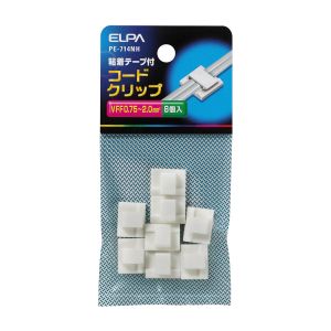 朝日電器 エルパ ELPA エルパ PE-714NH コードクリップ ELPA 朝日電器