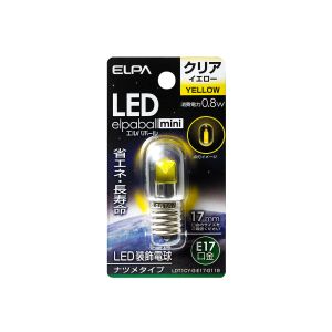 朝日電器 エルパ ELPA エルパ LDT1CY-G-E17-G119 LED電球 ナツメ E17 ELPA 朝日電器