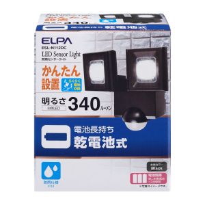 朝日電器 エルパ ELPA エルパ ESL-N112DC 乾電池式 センサーライト ELPA 朝日電器