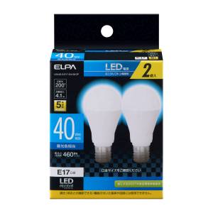 朝日電器 エルパ ELPA エルパ LDA4D-G-E17-G4103-2P LED電球 ミニクリプトン形 ELPA 朝日電器