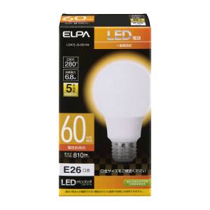 朝日電器 エルパ ELPA エルパ LDA7L-G-G5104 LED電球 A形 広配光 ELPA 朝日電器
