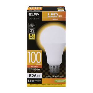 朝日電器 エルパ ELPA エルパ LDA14L-G-G5106 LED電球 A形 広配光 ELPA 朝日電器