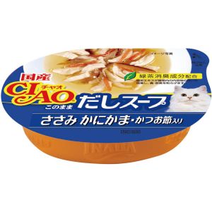 いなばペットフード いなば チャオ このままだしスープ ささみ かにかま かつお節入り 60g 猫 キャットフード ウェット