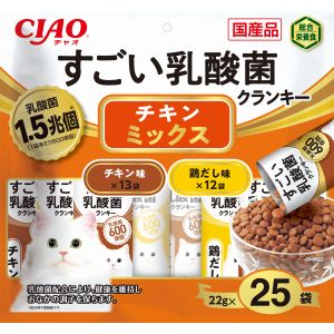 いなばペットフード いなばペットフード CIAO すごい乳酸菌クランキー チキンミックス 22g×25袋