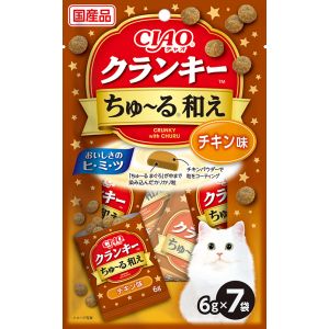 いなばペットフード いなば チャオ クランキー ちゅ～る 和え チキン味 6g×7袋 320410 CIAO