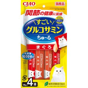 いなばペットフード いなば チャオ すごいグルコサミン ちゅ～る まぐろ 14g×4本 322630 CIAO